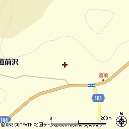 青森県三戸郡田子町山口道前周辺の地図