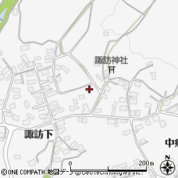 秋田県大館市大茂内諏訪下193-1周辺の地図