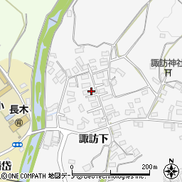 秋田県大館市大茂内諏訪下139-1周辺の地図