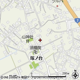 秋田県大館市釈迦内街道上43周辺の地図