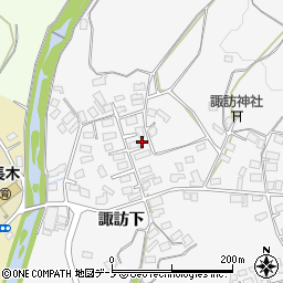 秋田県大館市大茂内諏訪下138周辺の地図