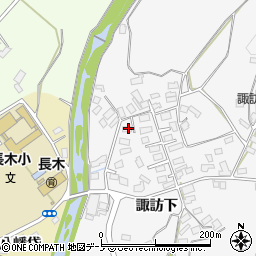 秋田県大館市大茂内諏訪下120周辺の地図