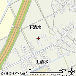 秋田県大館市釈迦内下清水27周辺の地図