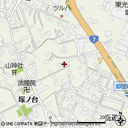 秋田県大館市釈迦内街道上48周辺の地図