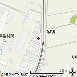 秋田県大館市釈迦内家後周辺の地図