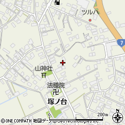 秋田県大館市釈迦内稲荷山下31周辺の地図