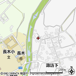 秋田県大館市大茂内諏訪下125周辺の地図