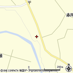 秋田県大館市岩瀬赤川2周辺の地図