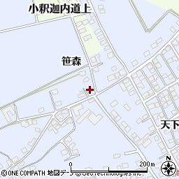 秋田県大館市下代野笹森55周辺の地図