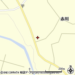 秋田県大館市岩瀬赤川42周辺の地図