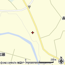 秋田県大館市岩瀬赤川4周辺の地図