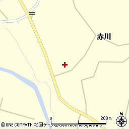 秋田県大館市岩瀬赤川41周辺の地図