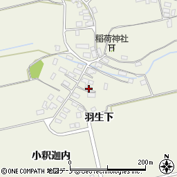 秋田県大館市釈迦内小釈迦内14周辺の地図