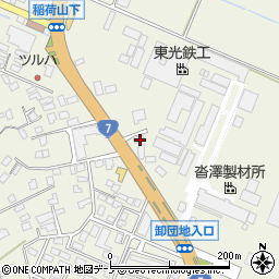 秋田県大館市釈迦内稲荷山下19周辺の地図