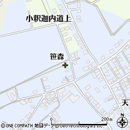 秋田県大館市下代野笹森54周辺の地図