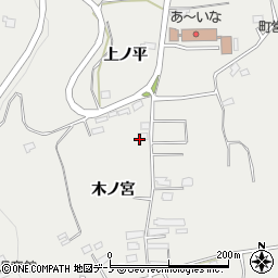 秋田県鹿角郡小坂町荒谷木ノ宮周辺の地図