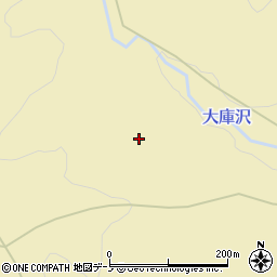 秋田県能代市常盤大庫沢周辺の地図