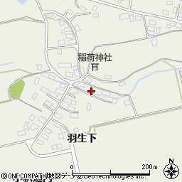 秋田県大館市釈迦内小釈迦内23周辺の地図
