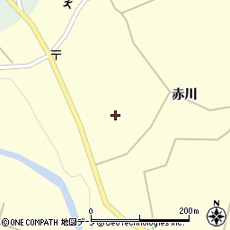 秋田県大館市岩瀬赤川33周辺の地図