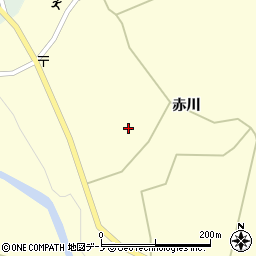秋田県大館市岩瀬赤川36周辺の地図