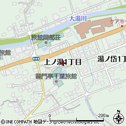 秋田県鹿角市十和田大湯上ノ湯１丁目周辺の地図