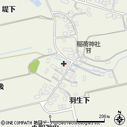 秋田県大館市釈迦内小釈迦内26周辺の地図