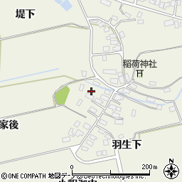 秋田県大館市釈迦内小釈迦内27周辺の地図