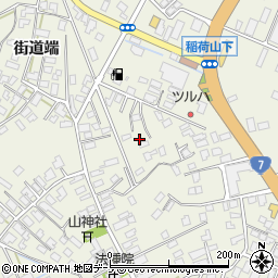 秋田県大館市釈迦内稲荷山下36周辺の地図