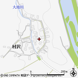 秋田県鹿角郡小坂町大地周辺の地図