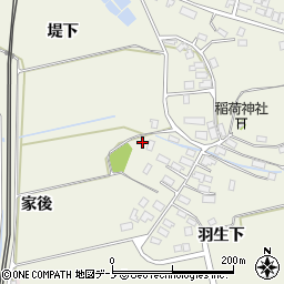 秋田県大館市釈迦内小釈迦内37周辺の地図