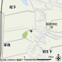 秋田県大館市釈迦内小釈迦内38周辺の地図