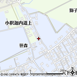 秋田県大館市下代野笹森13周辺の地図