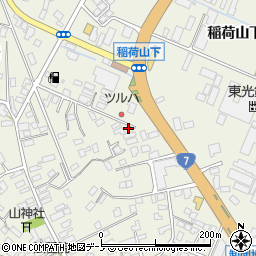 秋田県大館市釈迦内稲荷山下247周辺の地図