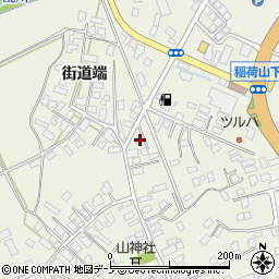 秋田県大館市釈迦内稲荷山下127周辺の地図
