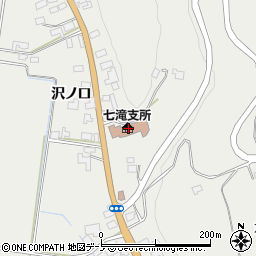 小坂町役場　総務課七滝支所周辺の地図