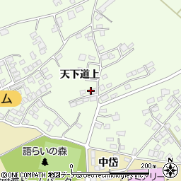 秋田県大館市芦田子（天下道上）周辺の地図