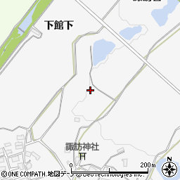 秋田県大館市大茂内周辺の地図