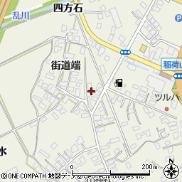 秋田県大館市釈迦内稲荷山下128周辺の地図