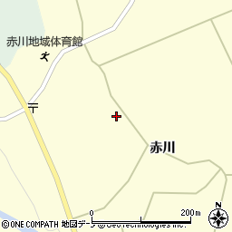 秋田県大館市岩瀬赤川54周辺の地図