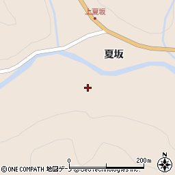 青森県三戸郡田子町夏坂向川原周辺の地図