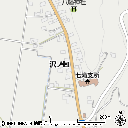秋田県鹿角郡小坂町荒谷沢ノ口周辺の地図