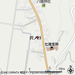 秋田県小坂町（鹿角郡）荒谷（沢ノ口）周辺の地図