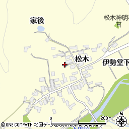 秋田県大館市松木松木周辺の地図
