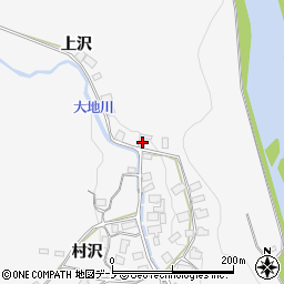 秋田県鹿角郡小坂町大地上村127周辺の地図