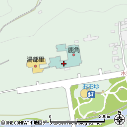 秋田県鹿角市十和田大湯中谷地周辺の地図