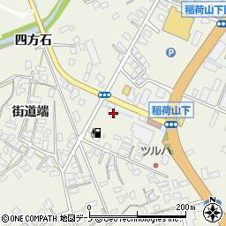 秋田県大館市釈迦内稲荷山下262周辺の地図