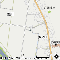 秋田県鹿角郡小坂町荒谷上谷地周辺の地図