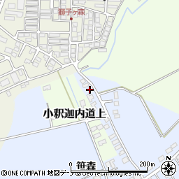 秋田県大館市下代野笹森17周辺の地図
