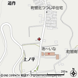 秋田県鹿角郡小坂町荒谷道作17周辺の地図