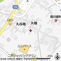 岩手県二戸市堀野大谷地14-3周辺の地図